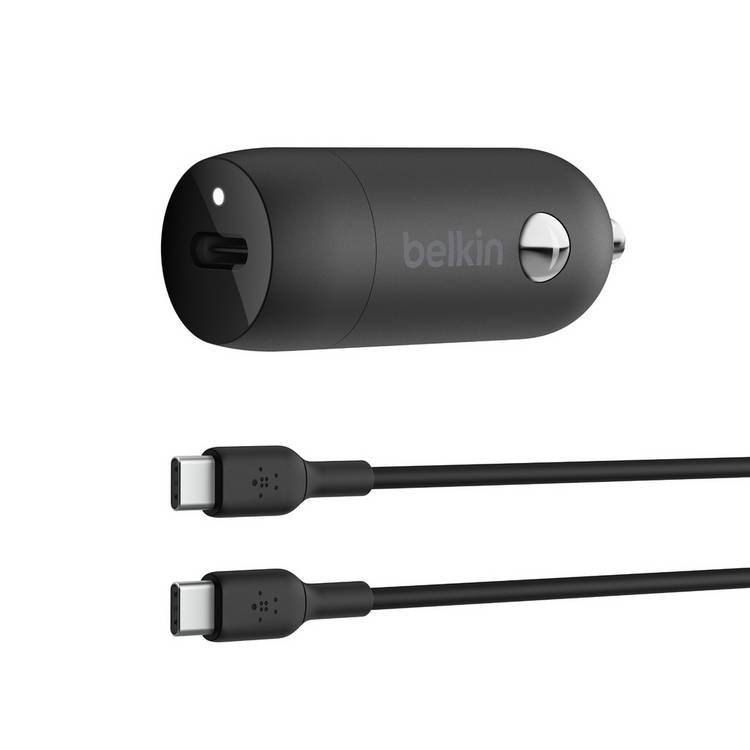 Belkin 30W USB-C car charger with cable, imported from the UK