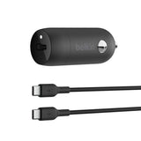 Belkin 30W USB-C car charger with cable, imported from the UK