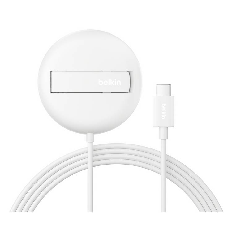 Belkin 15W Qi2 wireless charger with kickstand white, UK version