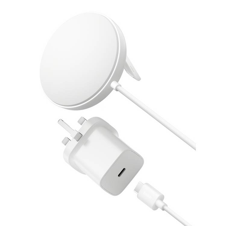 Belkin 15W Qi2 wireless charger white - British product
