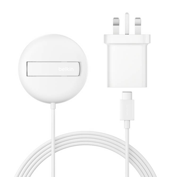 Belkin 15W Qi2 wireless charger white - British product