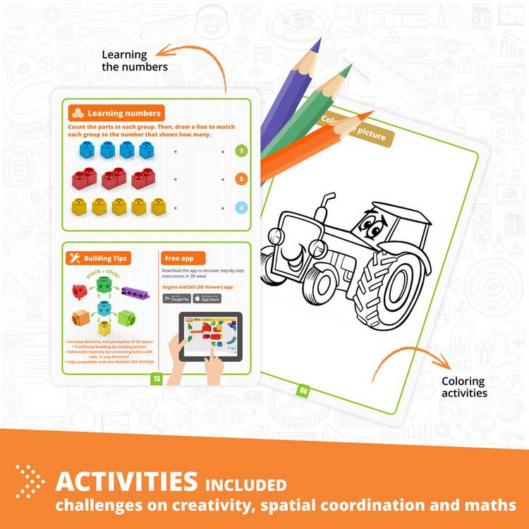 Engino Steam Labs Junior Learning About Vehicles construction set, UK version