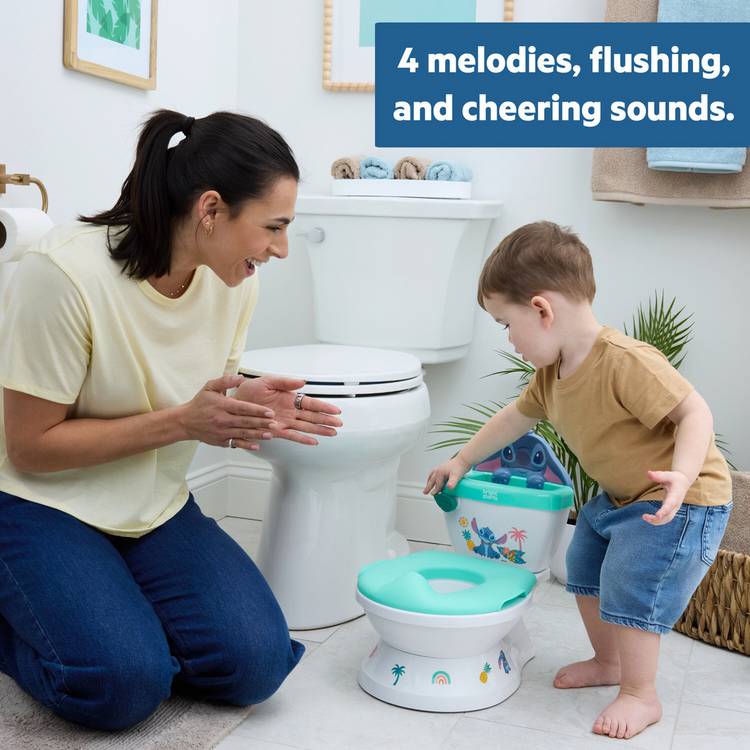 Bright Starts Disney Stitch My Size Potty toddler toilet trainer (British brand)
