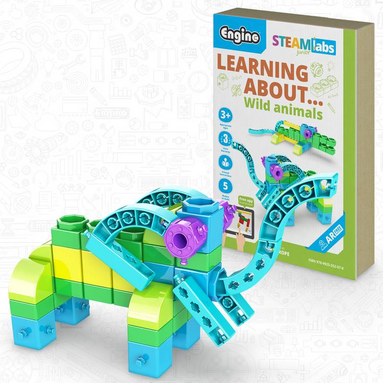 Engino wild animals toy book (British brand)