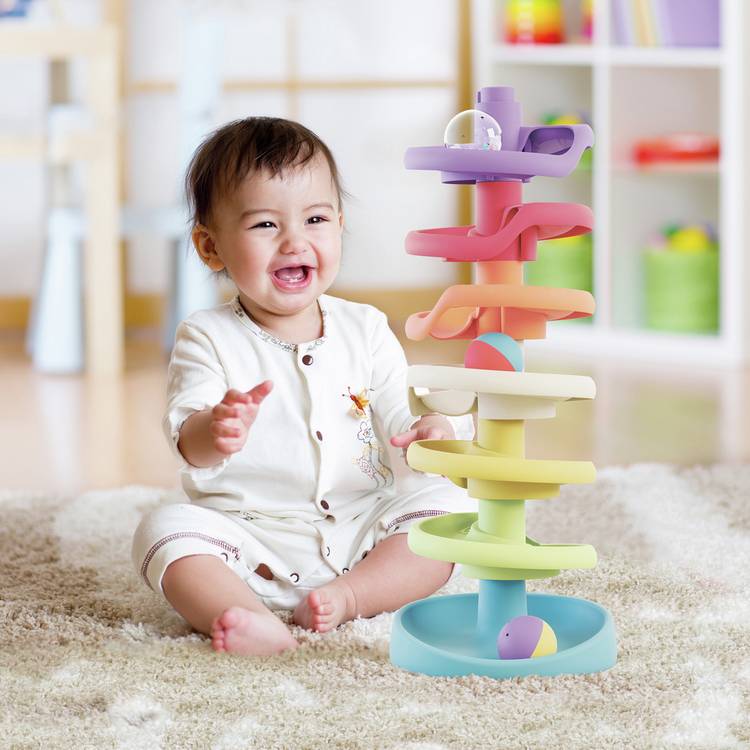 Quercetti PlayEco Spiral Tower 46cm - British product