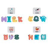 Chad Valley wooden alphabet spelling puzzle - British product