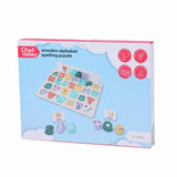 Chad Valley wooden alphabet spelling puzzle - British product