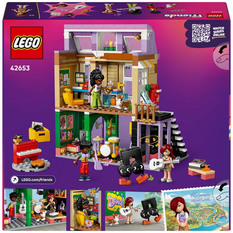LEGO Friends building toy set Music Shop & Apartment 483 pieces, UK version
