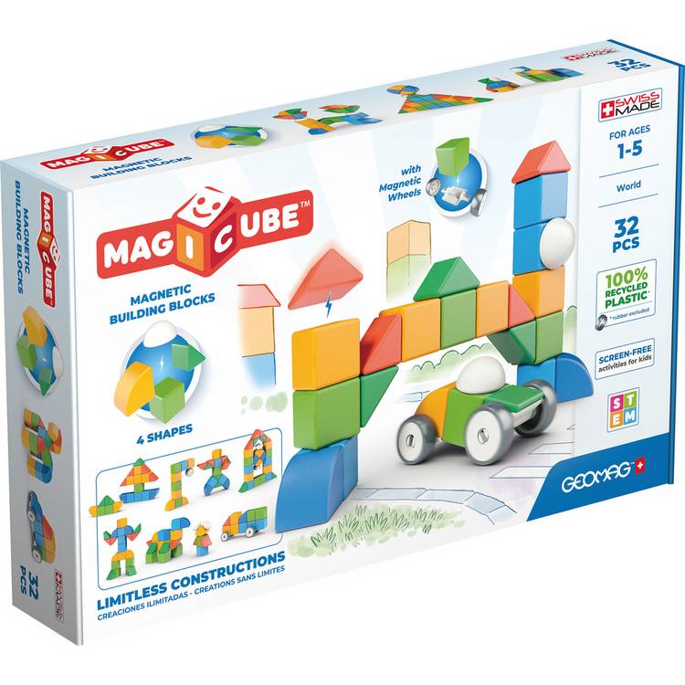 Geomag Magicube magnetic building blocks 32 pieces, UK version