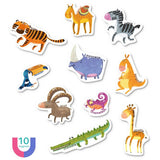Dodo magnetic animals 10 pieces (British brand)