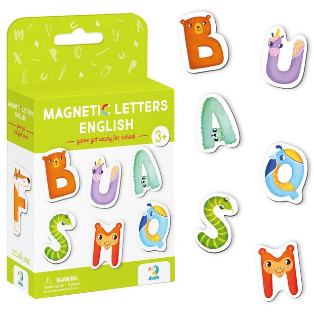 Dodo animal alphabet magnetic letters set - British product