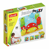Quercetti Jumbo Peggy pegboard set 20 pieces, UK version
