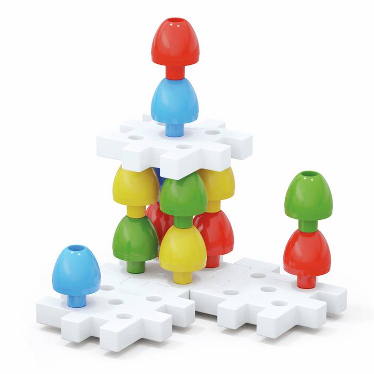 Quercetti Jumbo Peggy pegboard set 20 pieces, UK version