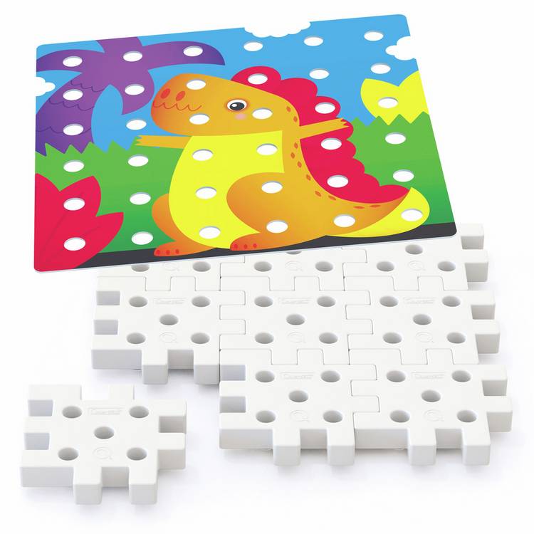 Quercetti Jumbo Peggy 45 piece toddler peg set (British brand)