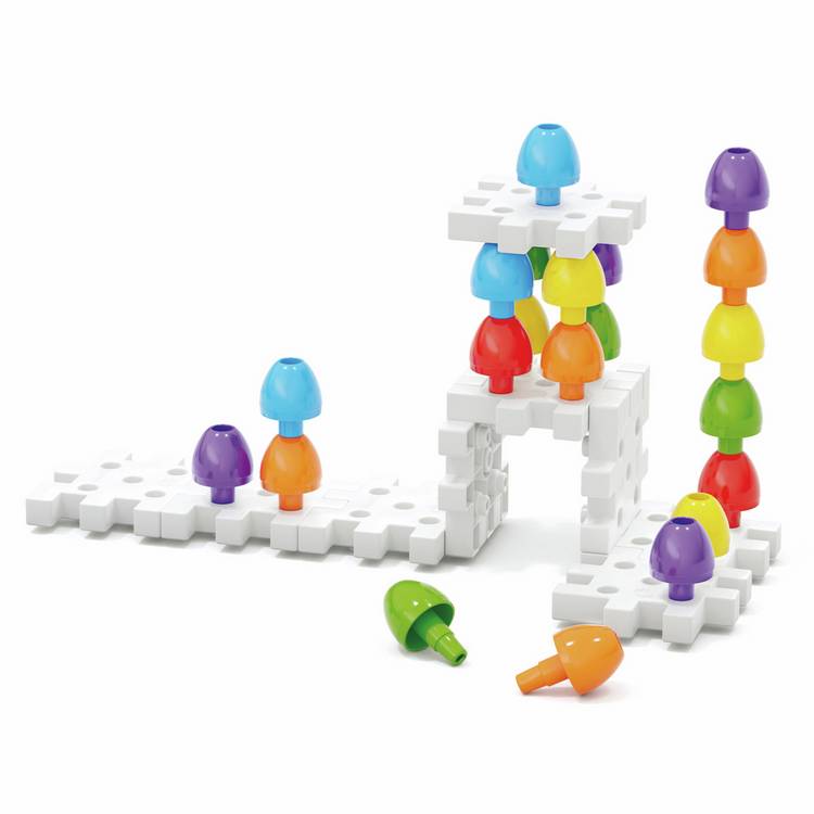 Quercetti Jumbo Peggy 45 piece toddler peg set (British brand)