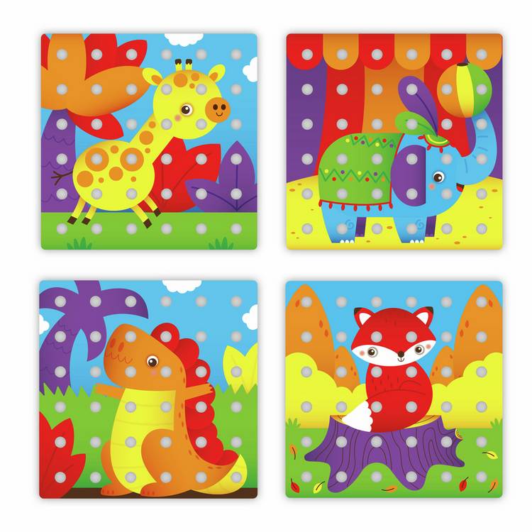 Quercetti Jumbo Peggy 45 piece toddler peg set (British brand)