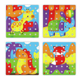 Quercetti Jumbo Peggy 45 piece toddler peg set (British brand)