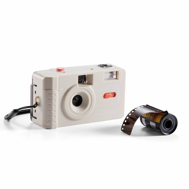Praktica 35mm reusable film camera cream, UK version