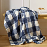 Argos Home Teddy Fleece Throw Navy 125x150cm- Buy online at McGrocer