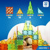 Geomag magnetic tiles Gems 32 pieces (British brand)