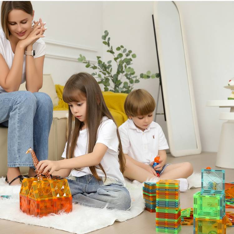 Geomag magnetic tiles Gems 44 pieces - British product