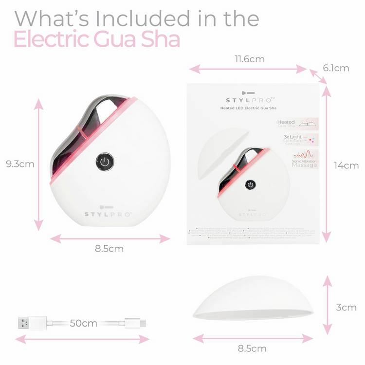 Stylpro heated LED electric Gua Sha facial tool (British brand)