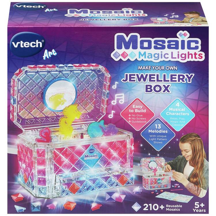 VTech Mosaic Magic Lights Jewellery Box, imported from the UK