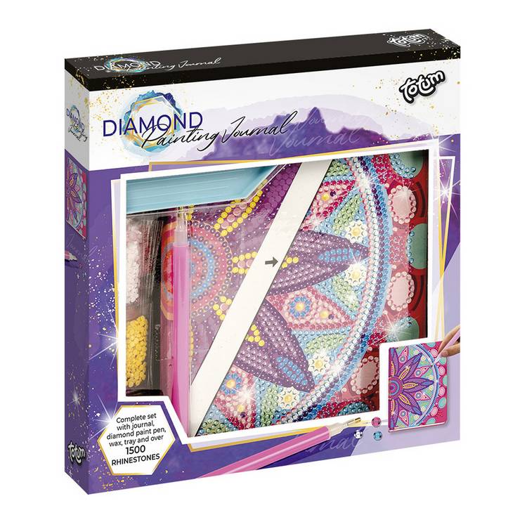Totum diamond paint notebook flower mandala pink, UK version