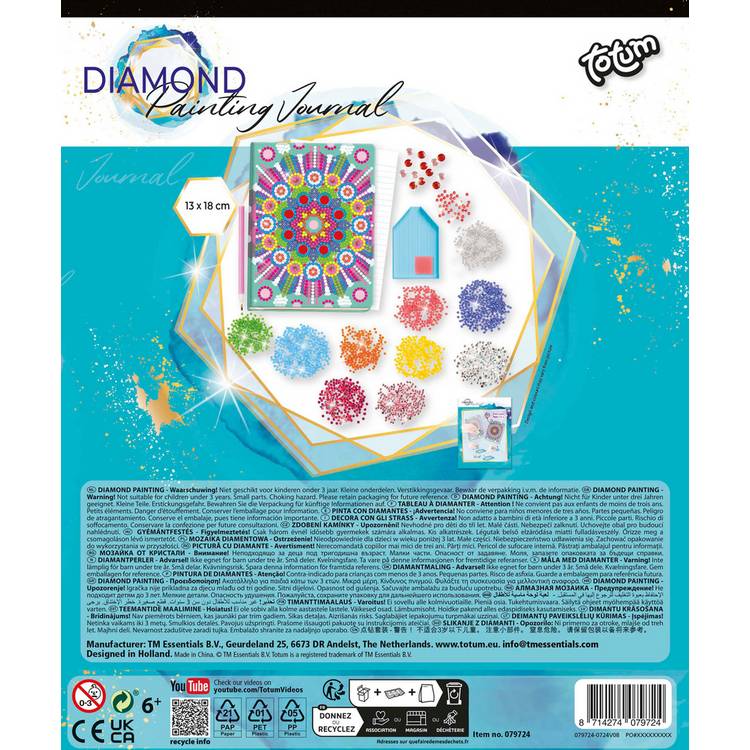 Totum diamond paint notebook Kaleidoscope Mandala (British brand)