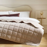 Argos Habitat Velvet Quilted Bedspread Beige 200x150cm- Buy online at McGrocer