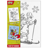 Totum Grinch canvas painting paint-by-numbers kit, UK version