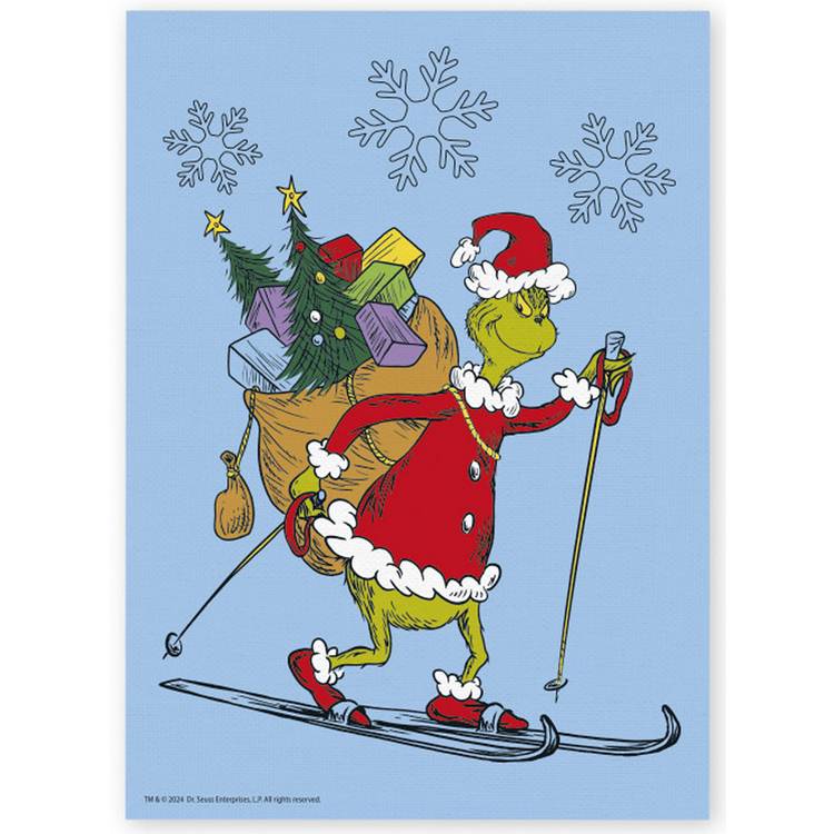 Totum Grinch canvas painting paint-by-numbers kit, UK version