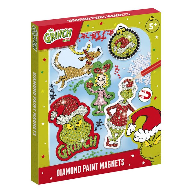 Totum Grinch diamond paint magnets craft set (British brand)