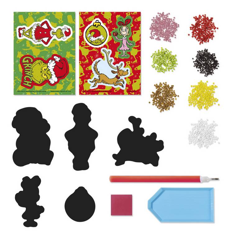 Totum Grinch diamond paint magnets craft set (British brand)