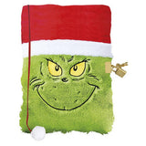 Totum Grinch fluffy notebook A5 padlock keys, UK version