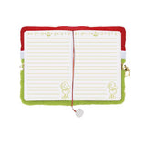Totum Grinch fluffy notebook A5 padlock keys, UK version