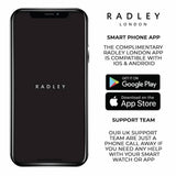 Radley Petite smart watch with pink leather strap, UK version
