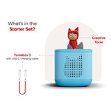 tonies Blue Toniebox2 Starter Set, UK version