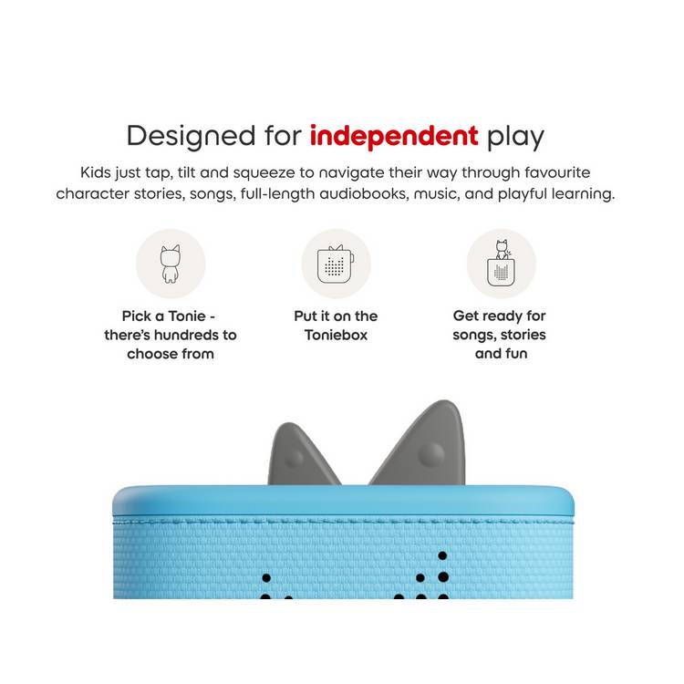 tonies Blue Toniebox2 Starter Set, UK version