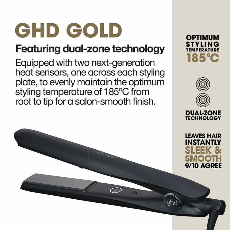 ghd Gold hair straightener bundle black (British brand)