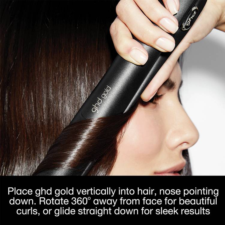 ghd Gold hair straightener bundle black (British brand)