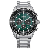 Citizen watch green dial stainless steel bracelet 43mm (British brand)