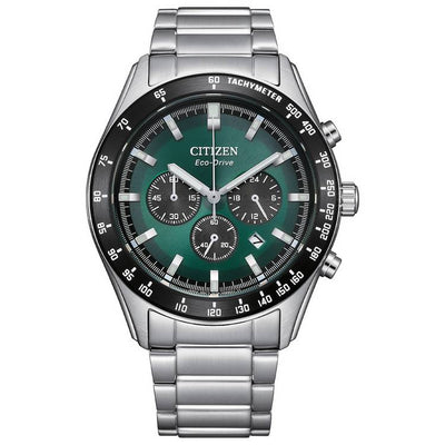 Argos Citizen Men's Green Dial Stainless Steel Bracelet Watch- Buy online at McGrocer