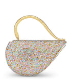 Bvlgari mini Serpenti Cuoricino top-handle bag with crystals, UK version