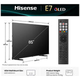 Hisense 85 inch QLED TV - British product