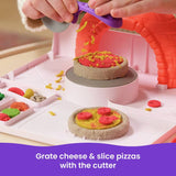 Kinetic Sand Squishpizza playset with 452g sand and tools (British brand)