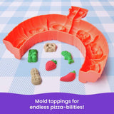 Kinetic Sand Squishpizza playset with 452g sand and tools (British brand)