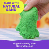 Kinetic Sand Squishpizza playset with 452g sand and tools (British brand)