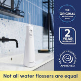 Waterpik Cordless Pulse white water flosser, imported from the UK