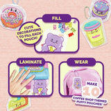 Puffy Pouches coffee shop craft set (British brand)